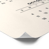 Poster Calendrier personnalisé 2026 (Coin)