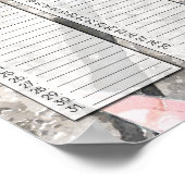 Poster Calendrier personnalisé de date d'anniversaire de  (Coin)