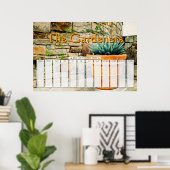 Poster Calendrier personnalisé de jours spéciaux avec pla (Bureau à domicile)