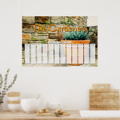 Poster Calendrier personnalisé de jours spéciaux avec pla (Cuisine)