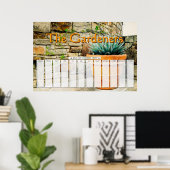 Poster Calendrier personnalisé de jours spéciaux de plant (Bureau à domicile)