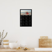 Poster Calendrier photo 2024 élégant noir (Cuisine)