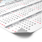 Poster Calendrier photo de la famille personnalisée 2026 (Coin)