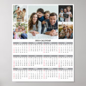 Poster Calendrier photo de la famille personnalisée 2026 (Devant)