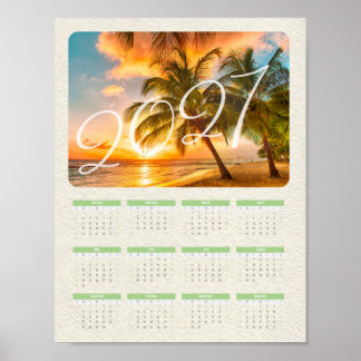 Poster Calendrier photo sur une page pour 2027