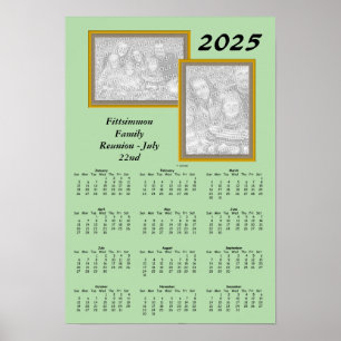 Poster Calendrier - Photos de retrouvailles x 2 - 2025