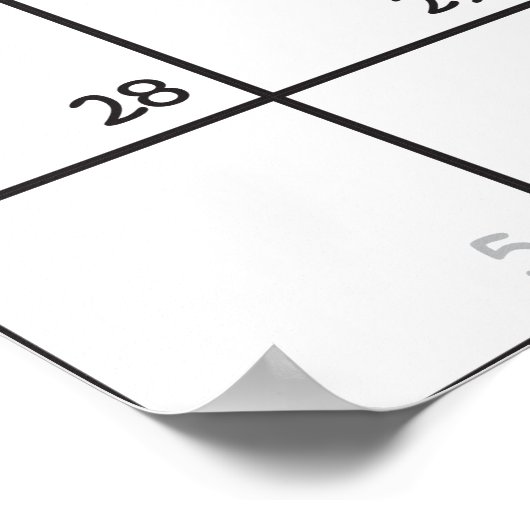 POSTER CALENDRIER PLANNER JUIN 2015 (Coin)