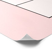 Poster Calendrier pour deviner la date prévue Rose Jeu de (Coin)