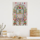 Poster Calendrier pour l'année 23 du règne de l'empereur (Cuisine)