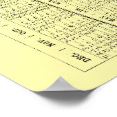 Poster Calendrier publicitaire de chaussures et de bottes (Coin)