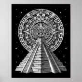 Poster Calendrier Pyramide Aztec (Devant)