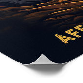 Poster Calendrier Rétro Affenpinscher Coucher de Soleil 2 (Coin)