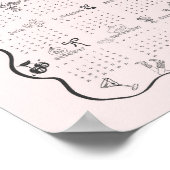 Poster Calendrier rose Coquette 2025 (Coin)