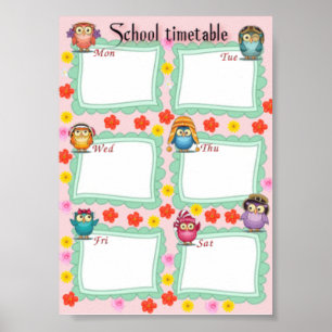 Poster Calendrier scolaire