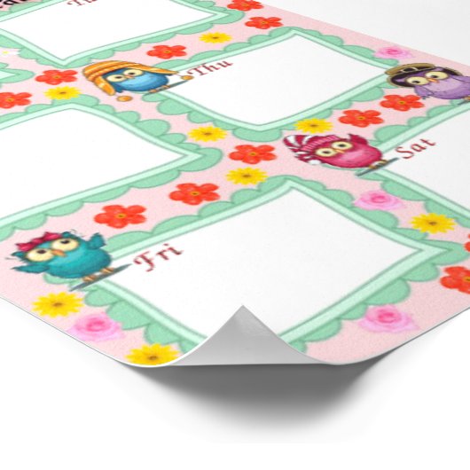 Poster Calendrier scolaire (Coin)