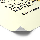 Poster Calendrier scolaire 2023-2024 des jours ensoleillé (Coin)