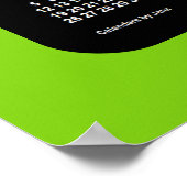 Poster Calendrier scolaire 2028-2029 de Yellowgreen Neon (Coin)