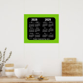 Poster Calendrier scolaire 2028-2029 de Yellowgreen Neon  (Cuisine)