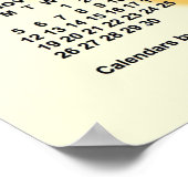 Poster Calendrier scolaire 2028-2029 Journées ensoleillée (Coin)