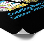 Poster Calendrier Scolaire Prof Amusant Mème Vacances D'é (Coin)