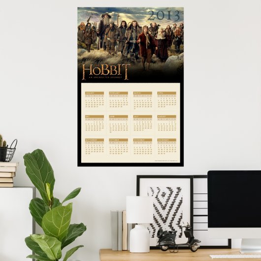 Poster Calendrier Société 2013 (Bureau à domicile)