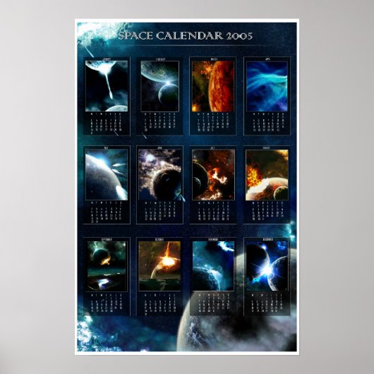 Poster Calendrier spatial 2005 (Devant)