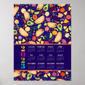 Poster Calendrier Taco Fiesta 2023 (Devant)