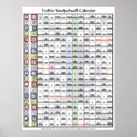 Calendrier Tzolkin Tonalpohualli (sans clé)
