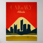 Poster Calgary (Alberta) Minimaliste (Devant)
