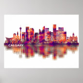 Poster Calgary Canada Skyline (Devant)