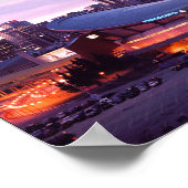 Poster Calgary pendant le coucher du soleil (Coin)