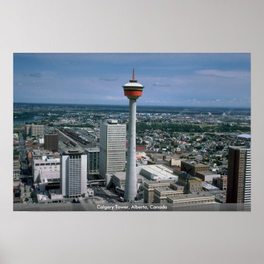Poster Calgary Tower, Alberta, Canada (Devant)