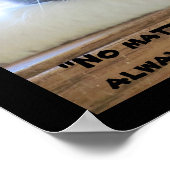 Poster Calico aux yeux flirtés avec la citation d'Abraham (Coin)