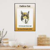 Poster Calico Cat 1819 (Cuisine)