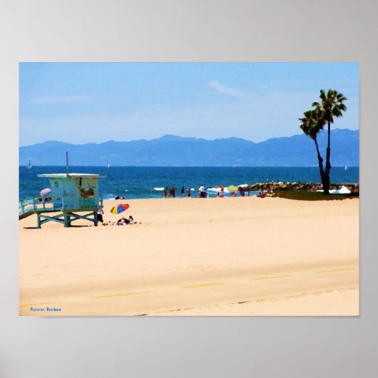Poster California Beach Peint (Devant)