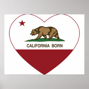 Poster California Born Heart