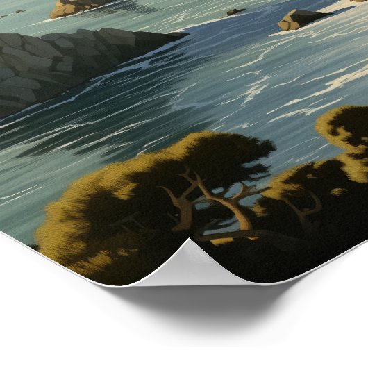 Poster California Central Coast (Coin)