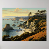 Poster California Central Coast (Devant)