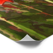 Poster California Coastline & Red Hot Poker Plantes (Coin)