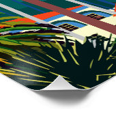 Poster California Dreaming : City Park avec Palm Trees (Coin)