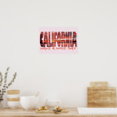 Poster California - Have A Nice Day (Cuisine)