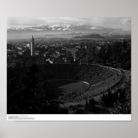 Poster California Memorial Stadium (Devant)