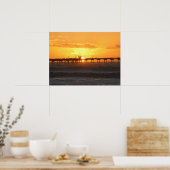 Poster California Pair au coucher du soleil (Cuisine)