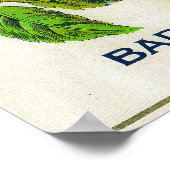 Poster California Pear Étiquette (Coin)