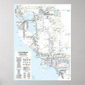 Poster California Rail Map v2.00 - 25/03/2017 (Devant)