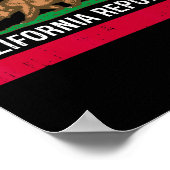 Poster California Republic State Flag (Coin)