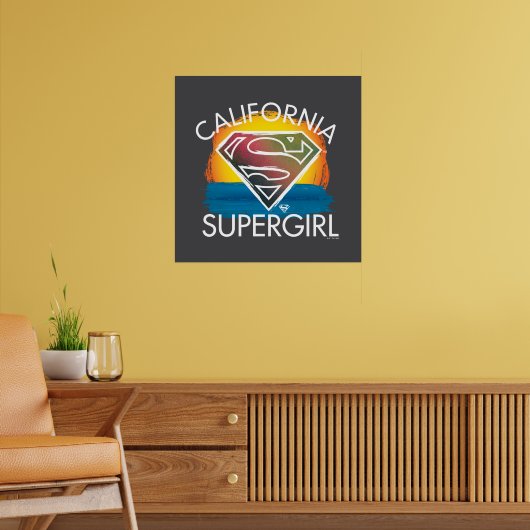 Poster California Supergirl Sunset Graphic (Salon 2)