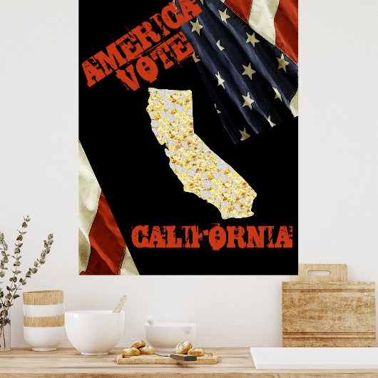 POSTER CALIFORNIE (Cuisine)