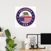 Poster Californie (Bureau à domicile)