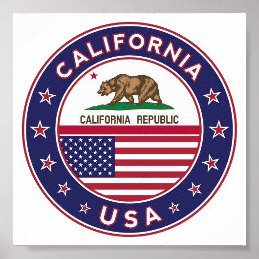 Poster Californie (Devant)